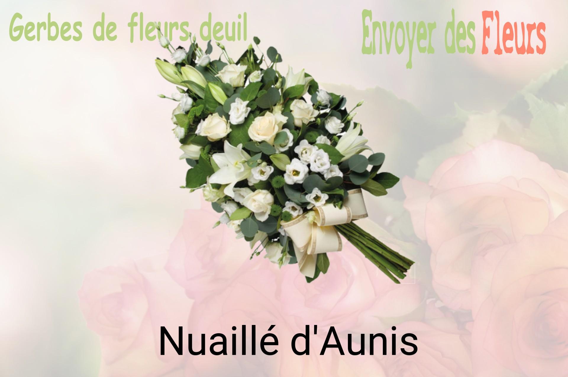 Gerbe de fleurs de deuil livrée à Nuaillé-d'Aunis